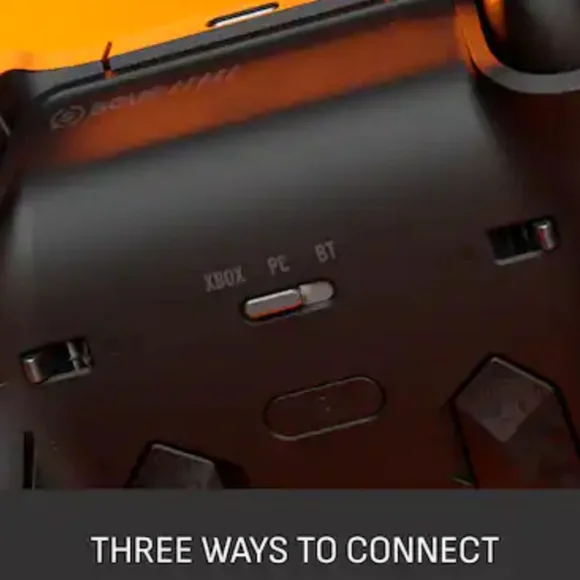 Wireless Controller - Black with Orange Accents Controllers